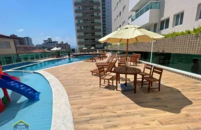 Canto do forte - apto novo 02 dorms, 100 mts da praia - 550 mil