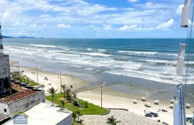 Apartamento 2 dorms 1 suíte mobiliado em prédio frente mar - oportunidade!