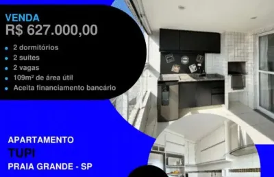 Mobiliado na vila tupi - 2 dorms com 2 vagas demarcadas