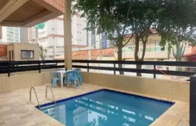 Caiçara - apto 02 dorms, mobiliado /c piscina, 150 mts da praia