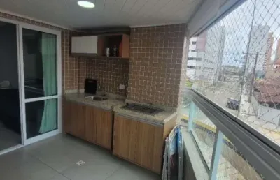 Lindo apto. de 2 dorms. na ocian, mobiliado! - cód: act1643