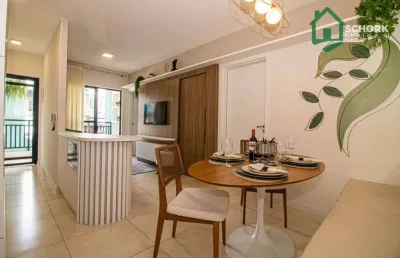 Apartamento com 2 dormitórios à venda, 54 m² por r$ 397.000,00 - fortaleza - blumenau/sc
