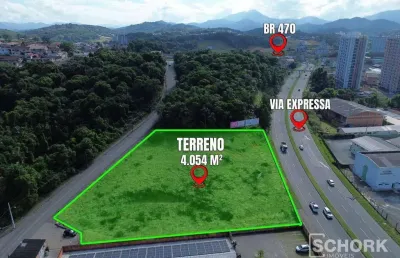 Terreno à venda, 4054 m² por r$ 4.800.000,00 - fortaleza - blumenau/sc