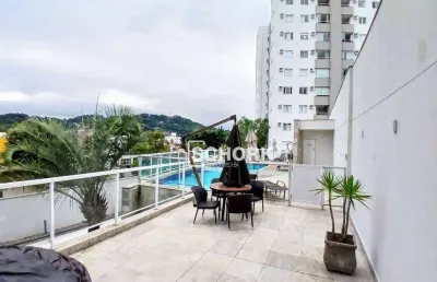 Apartamento com 3 dormitórios para alugar, 94 m² por r$ 3.909,00/mês - velha - blumenau/sc