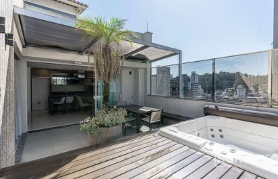 Cobertura com 3 dormitórios à venda, 166 m² por r$ 1.700.000,00 - vila nova - blumenau/sc