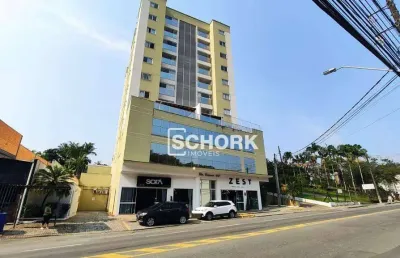 Apartamento com 2 dormitórios para alugar, 78 m² por r$ 2.304,95/mês - velha - blumenau/sc