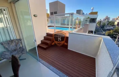 Praia de bombas - excelente cobertura 03 quartos com piscina