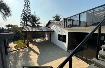 Casa à venda em itanhaém, baln bopiranga, com 3 quartos, com 127.93 m²
