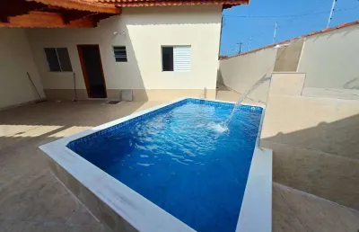Casa à venda em mongaguá, vila atlântica, com 1 suíte, com 71 m²