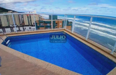 Cobertura à venda em mongaguá, centro, com 3 suítes, com 147 m²