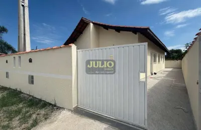 Casa à venda em itanhaém, balneário gaivotas, com 2 quartos, com 60 m²