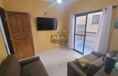 Apartamento à venda em mongaguá, centro, com 1 quarto, com 49.44 m², edificio vitória