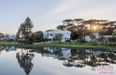 Casa em condomínio fechado com 4 quartos à venda na rua vinte e cinco de janeiro, 2460, jardim menino deus, quatro barras, 450 m2 por r$ 4.500.000