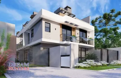 Casa em condomínio fechado com 3 quartos à venda na rua paulo setúbal, 1071, hauer, curitiba, 134 m2 por r$ 699.000