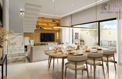 Casa em condomínio fechado com 3 quartos à venda na rua gerson da graça, 121, campina do siqueira, curitiba, 256 m2 por r$ 2.144.200