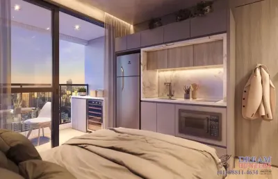 Apartamento com 2 quartos à venda na rua emiliano perneta, 260, centro, curitiba, 50 m2 por r$ 662.700