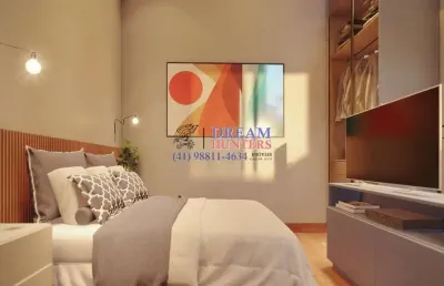 Apartamento com 1 quarto à venda na rua ildefonso stockler de frança, 260, novo mundo, curitiba, 17 m2 por r$ 245.000