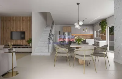 Casa em condomínio fechado com 4 quartos à venda na rua virgínia dalabona, 740, orleans, curitiba, 211 m2 por r$ 2.300.000