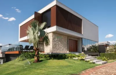 Casa em condomínio fechado com 5 quartos à venda na rua alcides turini, sun lake residence, londrina por r$ 5.700.000