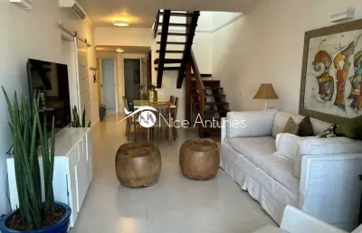 Cobertura duplex com 3 suítes, piscina, vista para o mar e 3 vagas de garagem