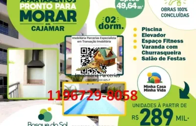 Apartamentos 2 dormitórios 49,64m2 varanda gourmet a carvão 1vaga !