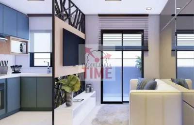 Apartamento com 1 dormitório à venda, 20 m² por r$ 220.000 - cajuru - curitiba/pr