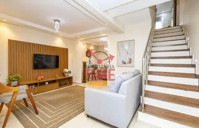 Sobrado com 3 dormitórios à venda com 120,00m² no atuba com cozinha planejada