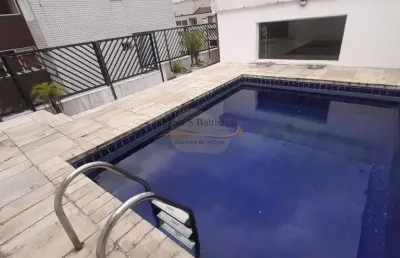 Apartamento cobertura duplex com piscina e churrasqueira - santos/sp