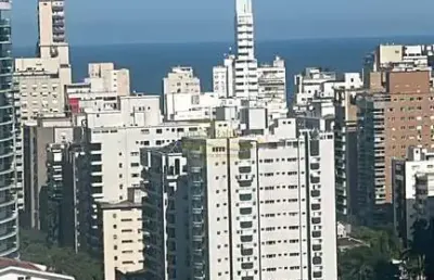 Apartamento alto padrão - vista mar- bairro boqueirão em  santos / sp.