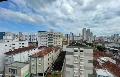 Apartamento frente com 3 dormitórios sendo 1 suíte, 2 sacadas -  à venda - campo grande - santos/sp