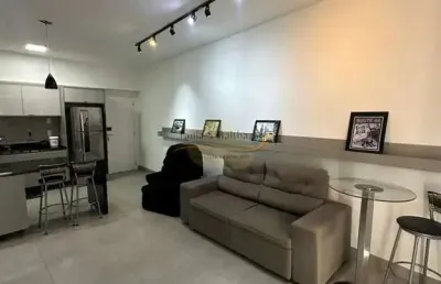 Locação alto padrão studio - bairro josé menino - santos/sp.