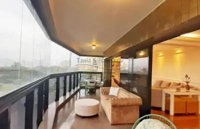 Apartamento alto padrão, frente, com vista ma. bairro josé menino, em santos.