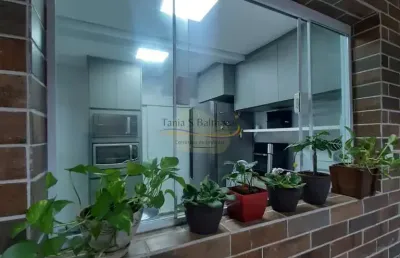 Sobrado em villagio - porteira fechada - bairro campo grande - santos/sp