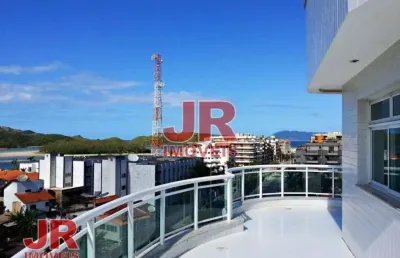 Cobertura com 3 dormitórios à venda, 200 m² por r$ 1.600.000,00 - passagem - cabo frio/rj