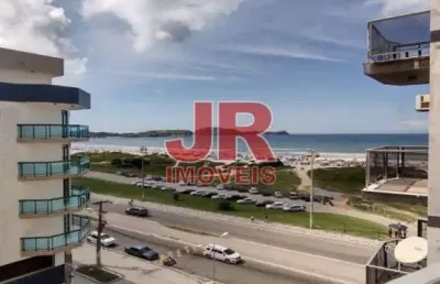 Ampla cobertura tríplex, com vista ampla para mar - praia do forte - cabo frio/rj