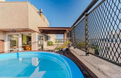 Cobertura com 4 quartos à venda na rua josé honorato dos santos, 100, azenha, porto alegre, 199 m2 por r$ 980.000