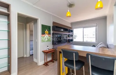 Apartamento com 1 quarto à venda na rua valparaíso, 1018, jardim botânico, porto alegre, 43 m2 por r$ 250.000