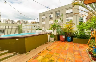 Cobertura com 3 quartos à venda na avenida alegrete, 455, petrópolis, porto alegre, 125 m2 por r$ 990.000