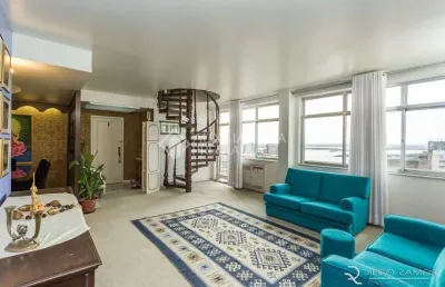 Cobertura com 3 quartos à venda na avenida senador salgado filho, 135, centro histórico, porto alegre, 177 m2 por r$ 1.385.000