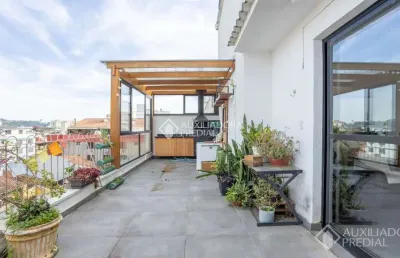 Cobertura com 3 quartos à venda na rua doutor salvador franca, 1070, jardim botânico, porto alegre, 132 m2 por r$ 550.000