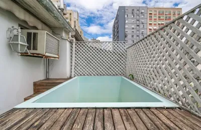 Cobertura com 1 quarto à venda na rua general joão manoel, 412, centro histórico, porto alegre, 136 m2 por r$ 480.000