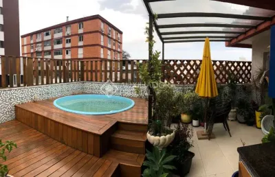 Cobertura com 2 quartos à venda na rua matias josé bins, 1587, chácara das pedras, porto alegre, 140 m2 por r$ 699.000