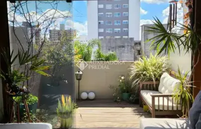 Cobertura com 2 quartos à venda na rua general couto de magalhães, 2069, são joão, porto alegre, 83 m2 por r$ 750.000