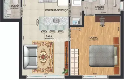 Apartamento com 1 quarto à venda na rua fernando cortez, 553, cristo redentor, porto alegre, 41 m2 por r$ 389.000