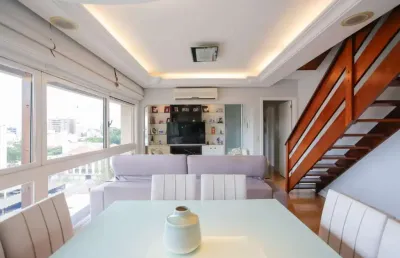 Cobertura com 3 quartos à venda na avenida getúlio vargas, 1351, menino deus, porto alegre, 249 m2 por r$ 1.599.000