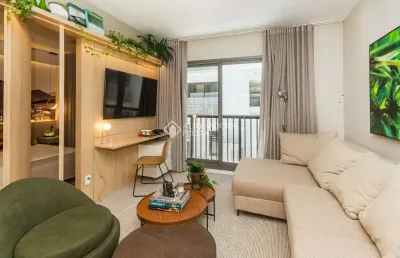 Apartamento com 1 quarto para alugar na rua jaime telles, 136, petrópolis, porto alegre, 47 m2 por r$ 6.000