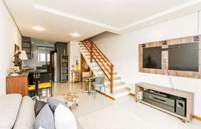 Casa em condomínio fechado com 2 quartos para alugar na rua nestor josé nitschke, 176, guarujá, porto alegre, 108 m2 por r$ 4.100