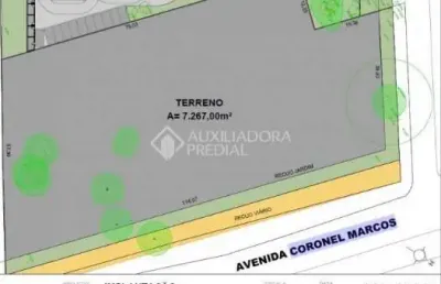 Terreno comercial para alugar na avenida coronel marcos, 1719, pedra redonda, porto alegre, 7267 m2 por r$ 80.000