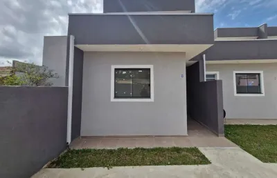 Casa em condomínio fechado com 2 quartos à venda na rua fernando rodrigues de lima, 158, campo de santana, curitiba, 54 m2 por r$ 279.000
