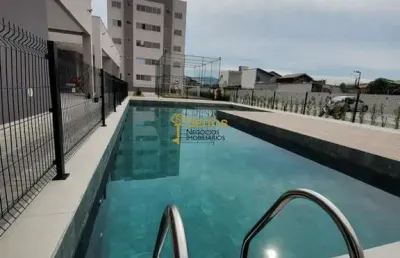Imóvel com 2 dormitórios e piscina em itajaí - apartamento para alugar na murta